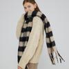 Imitation Cashmere Mohair Checkerboard Scarf Women's Winter Thickened Warm Shawl Scarf