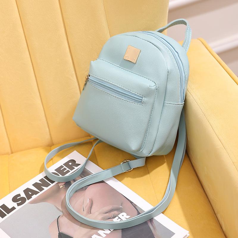 

Міні дитячий маленький шкільний рюкзак милий маленький свіжий рюкзак багатофункціональний рюкзак маленька сумка для мобільного телефону партія синій