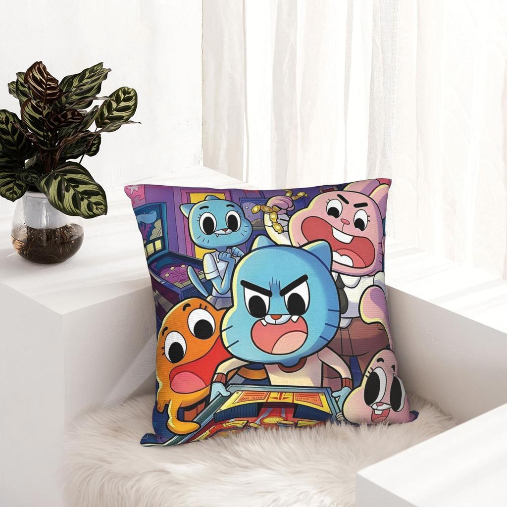 The Amazing World Of Gumballs  Pillowcases Stuff Soft Cushion Cover Gift  Pillow Case Cover Home Multiple Sizes