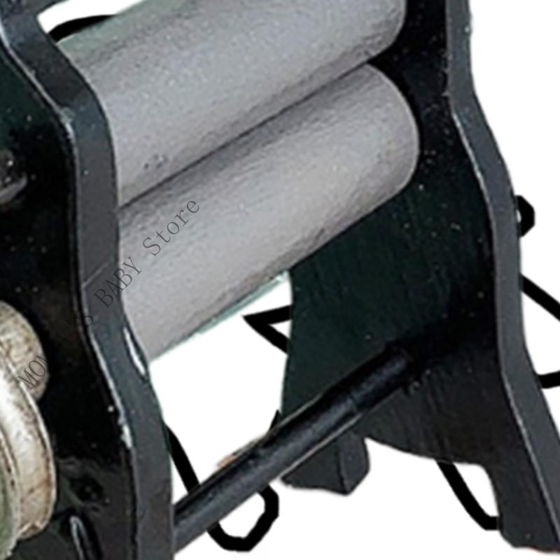 H3CD Miniature Vintage Dough Sheeter Machine For Dolls House Kitchen Setup Accessory