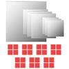 Maison Exclusive - Ensemble de miroirs muraux carrés 7 pcs Verre
