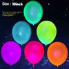 12pcs Neon Glow Balloons Under Purple Light Lamp Reusable  Baloon Party Balloon Fluorescent Birthday Party Decor