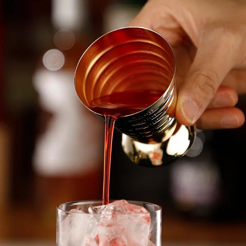 Κοκτέιλ Μπαρ Τζίγκερ Ανοξείδωτο Μεζούρα 3 Σε 1 Τζίγκερ για Ποτά Λικέρ Ουίσκι Αξεσουάρ Οικιακού Μπαρ Εργαλεία Μπάρμαν