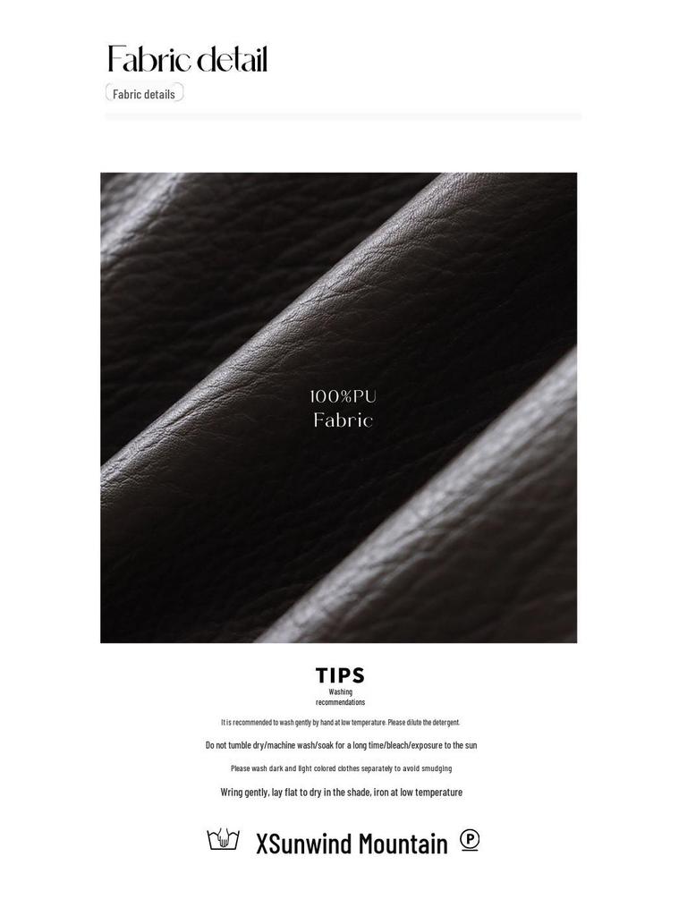 Sinan Modern Double Collar Asymmetrical Biker Leather Jacket - Early Autumn SN7087