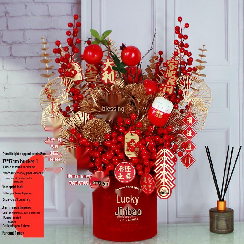 Fortune Flower Bucket: Home & Wedding Décor, Housewarming & Newlywed Gift
