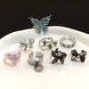 Butterfly Dark Wind Personality Stacking Wearing High-End Open Ring Niche Design Light Luxury Cold Wind Ring Woman
