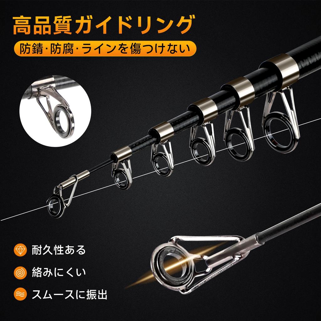 SANLIKE Compact Telescopic Casting Carbon for Sabiki River Freshwater Fishing Rod for Kids Rod, 90% Fiber, Fishing, Fishing, Fishing,