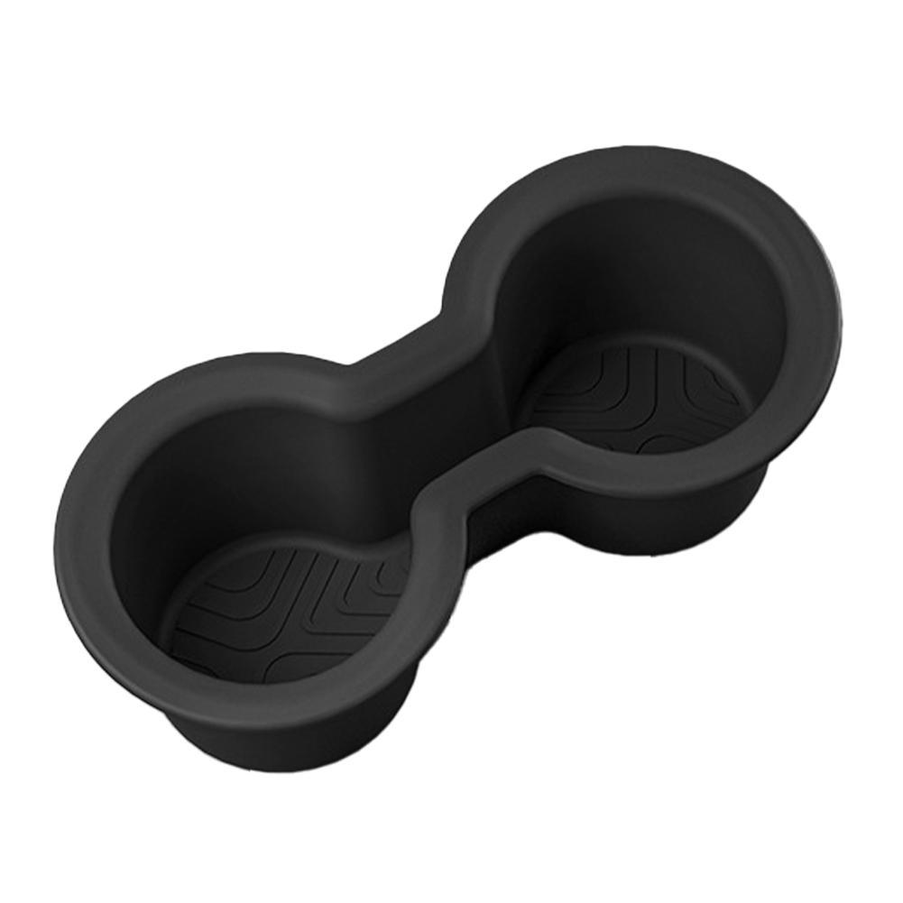 

For Honda Pilo t 2023-25 TPE Black Car Second Row Water Cup Holder Storage Box Shock-Absorbing Cup Tray Tidying Car Accessories