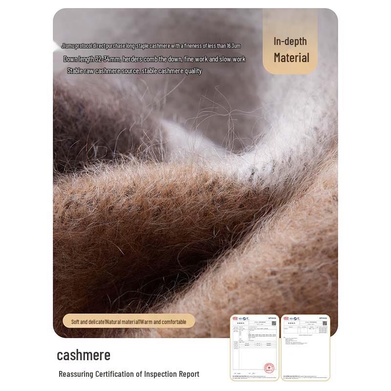 JIUMU Women's Pure Cashmere Scarf