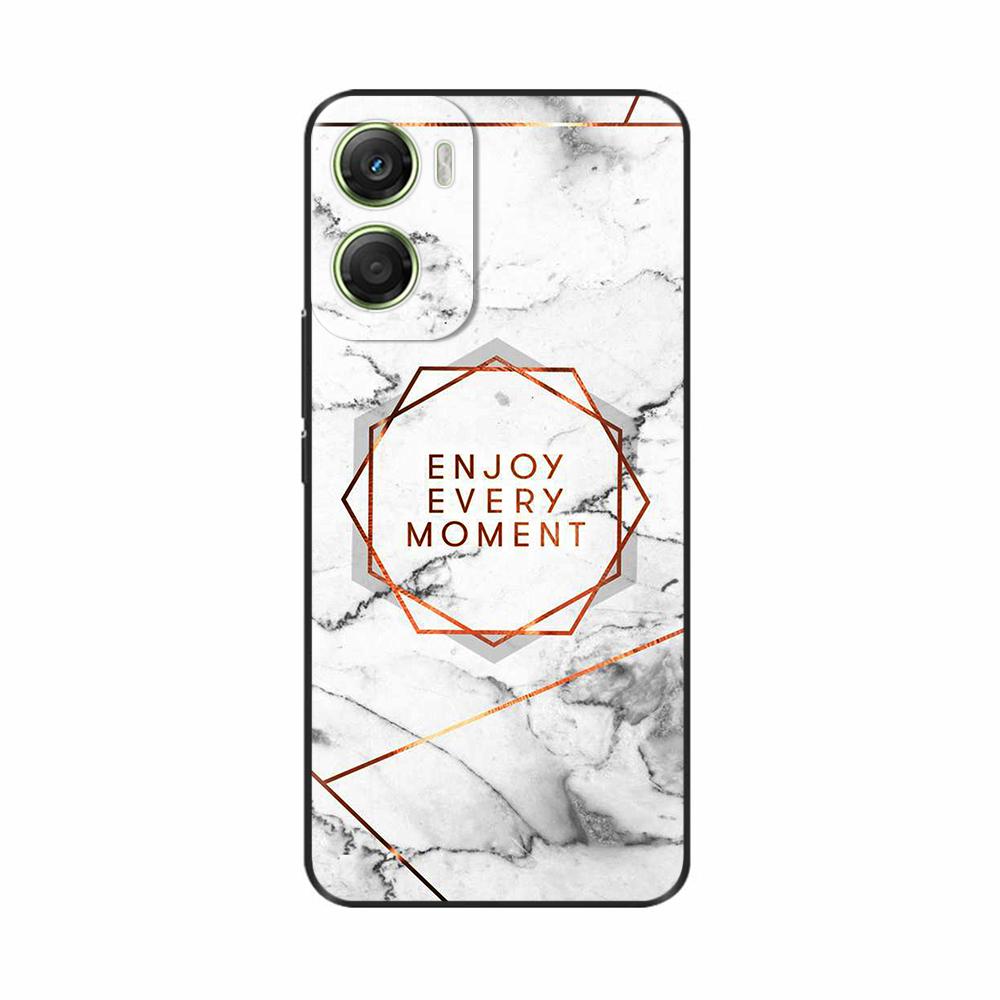 For Motorola Moto G06 4G Case Hot Flowers Painted Soft Black Silicone Phone Cases Bumper For Motorola Moto G06 4G Protect Cover