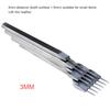 3mm Leather Pricking Iron Diamond Chisel Punch Stitching Tool Kit for DIY Sewing