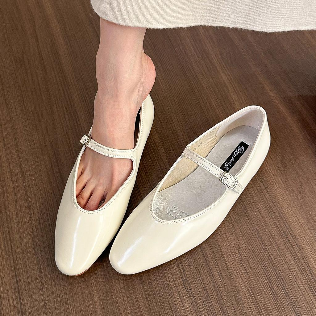 Fashion Bailamos Brand Women Silver Flats Fashion Square Toe Shallow Ladies Slip On Ballet Shoes Soft Casual Flat Mary Jane Shoes Mujer