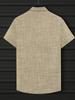 [Printe Esign-Not Texture] Summer Short Sleeve Shirt for Men with Sun Pattern, Button, Turn- Collar, Regular Fit, Fashionable Sports Casual Vacation