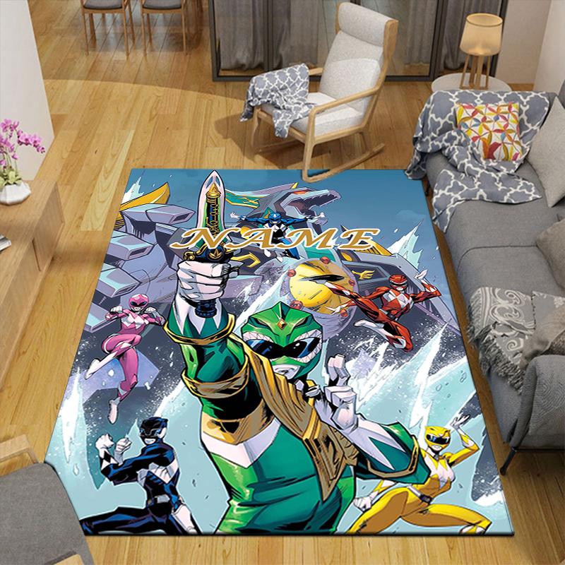 Custom 1Pc Power Rangers Adventure Rug Office Carpet Indoor Outdoor Entrance Doormat Nonslip Soft And Comfortable Living Room D2915213