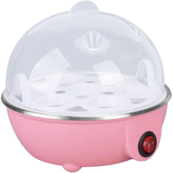 350W Electric Egg Cooker, 7 Egg Capacity Rapid Egg Cooker for Hard Boiled, Poached, Scrambled, or Omelets, Auto Shut Off Feature, with Water