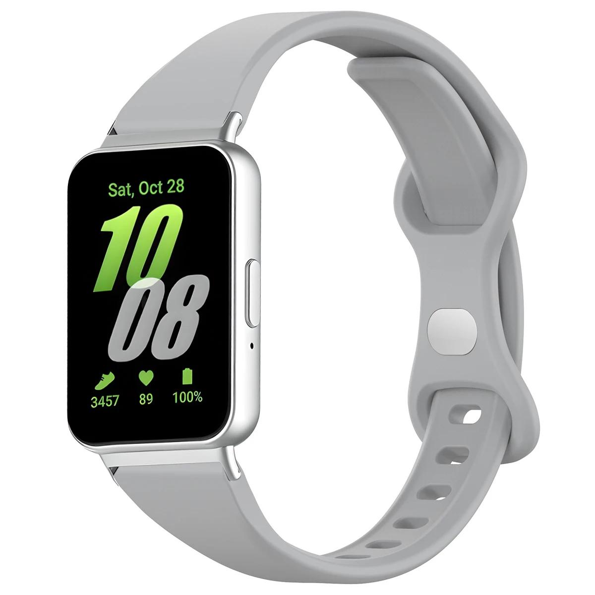 

Ремешок для часов Galaxy Fit 3 Ремешок Samsung Адаптер для девушек Женские аксессуары Ремешок Браслет Силиконовый Женский браслет for Galaxy Fit 3