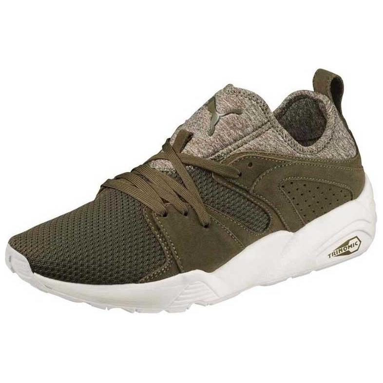 Puma Disc Blaze Ct Comfortable Shock Absorbing Breathable Quick Dry Mid-Top Casual Shoes Men Casual Shoes Green 363749-04