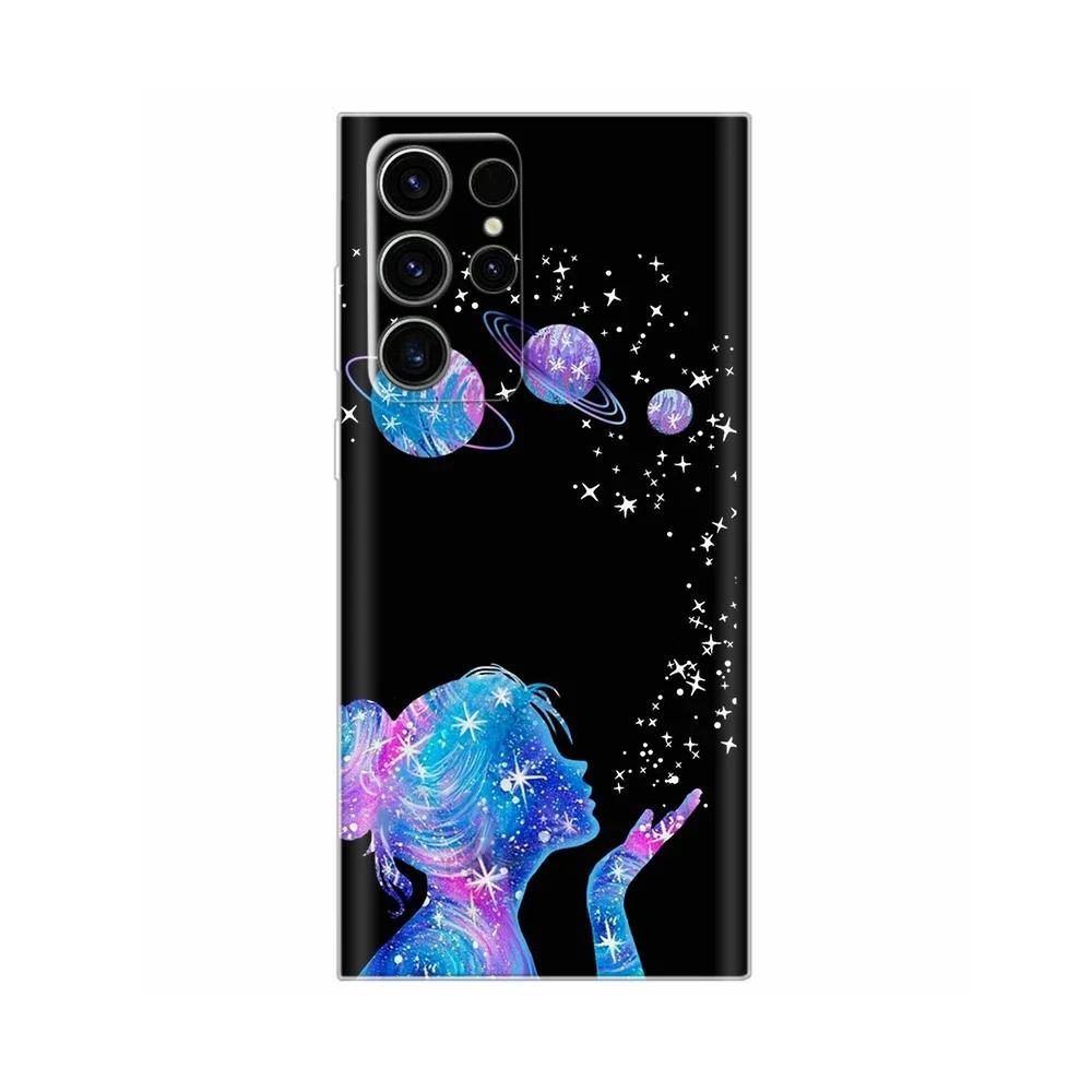 For Samsung S24 Ultra Case Soft Silicone Painted Phone Cover For Samsung Galaxy S24 Ultra S24+ Plus S24 FE Cases Coque Funda Bag