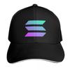 Solana Krypto Solana Kryptowährung SOL Kappe Mode Lässig Baseballkappen Verstellbarer Hut Hip Hop Sommer Unisex Baseballkappen