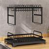 Dish Drainer 2-Tier With Utensil Holder Storage Dish Racks For Kitchen Counter Sink Home Apartment Dorm Pantry Cup Mug Cutlery