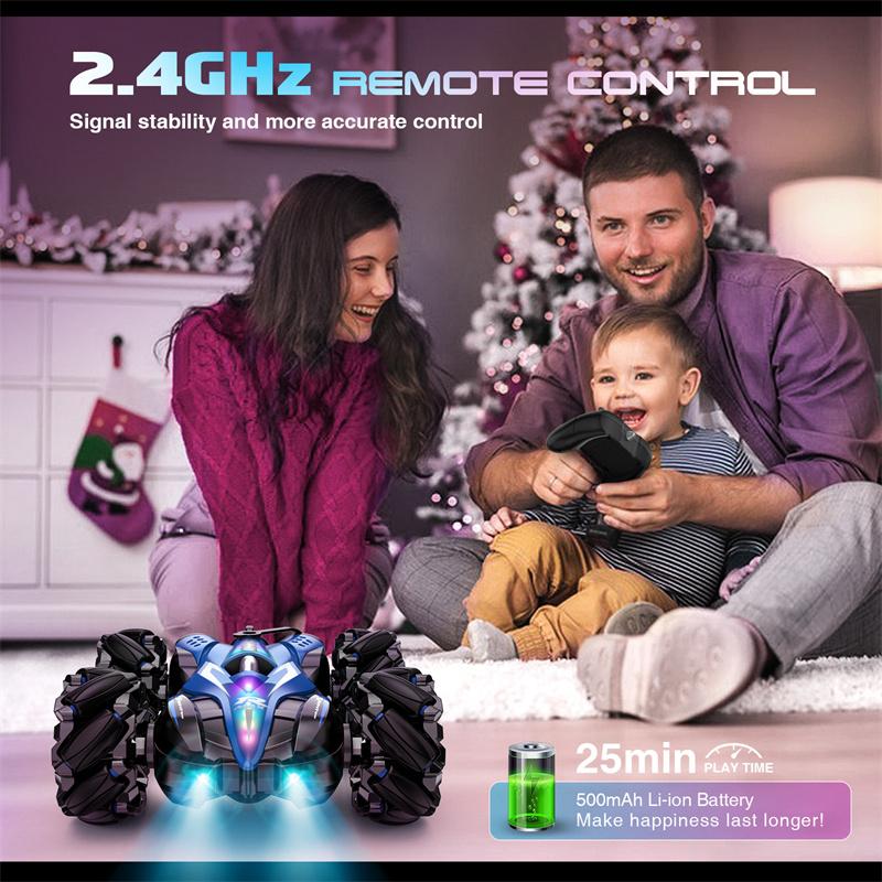 Gesture-Control F1 Spray-Drift Racer, 2.4Ghz Remote Control Stunt Car, Music-Synced Led Stunt Car Toy For Kids