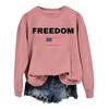 Women's Fashionable Casual Round Neck Loose Printed Long Sleeved Sweatshirt