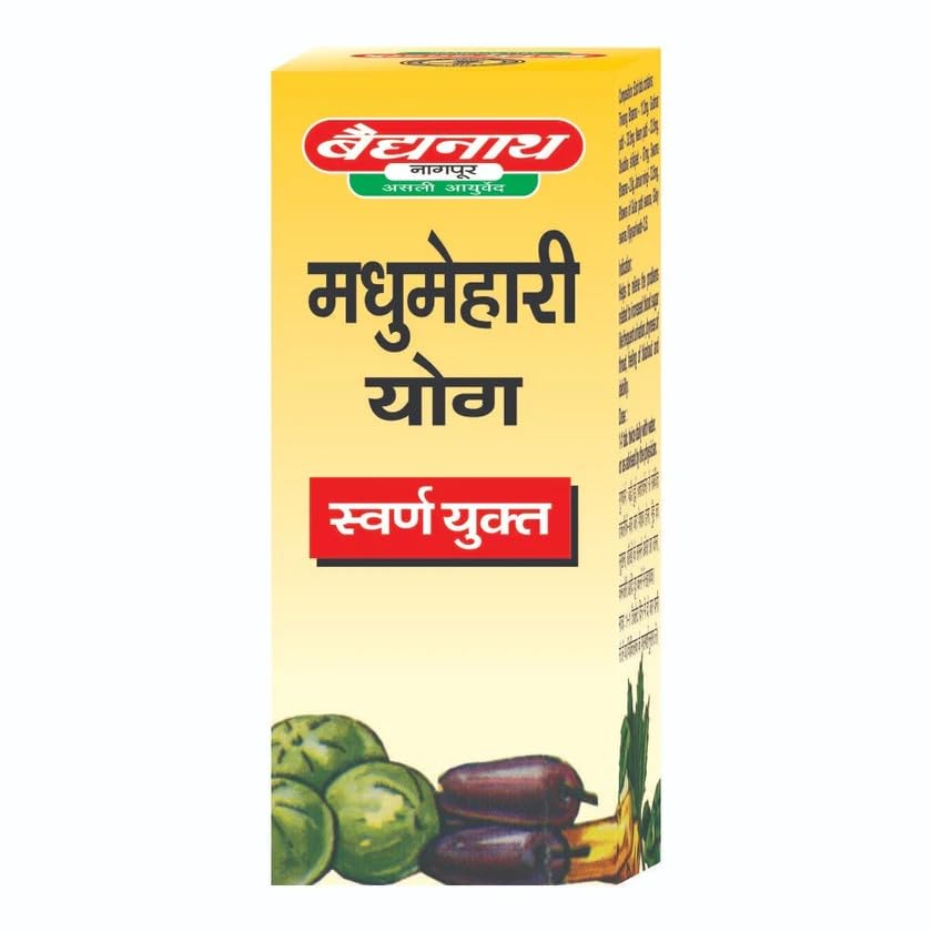 Baidyanath Asli Ayurved Madhumehari Yog With Gold 40 Tablets Natural Blood Sugar Support Ayurvedic