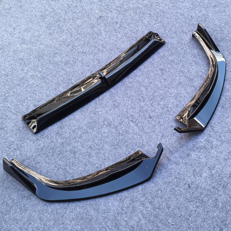 Gloss Black Car Front Bumper Lip Spoiler Air Chin Body Kit Splitter For BMW G20 3-Series 330e 330i M340i 320i M-Sport 2023-2026