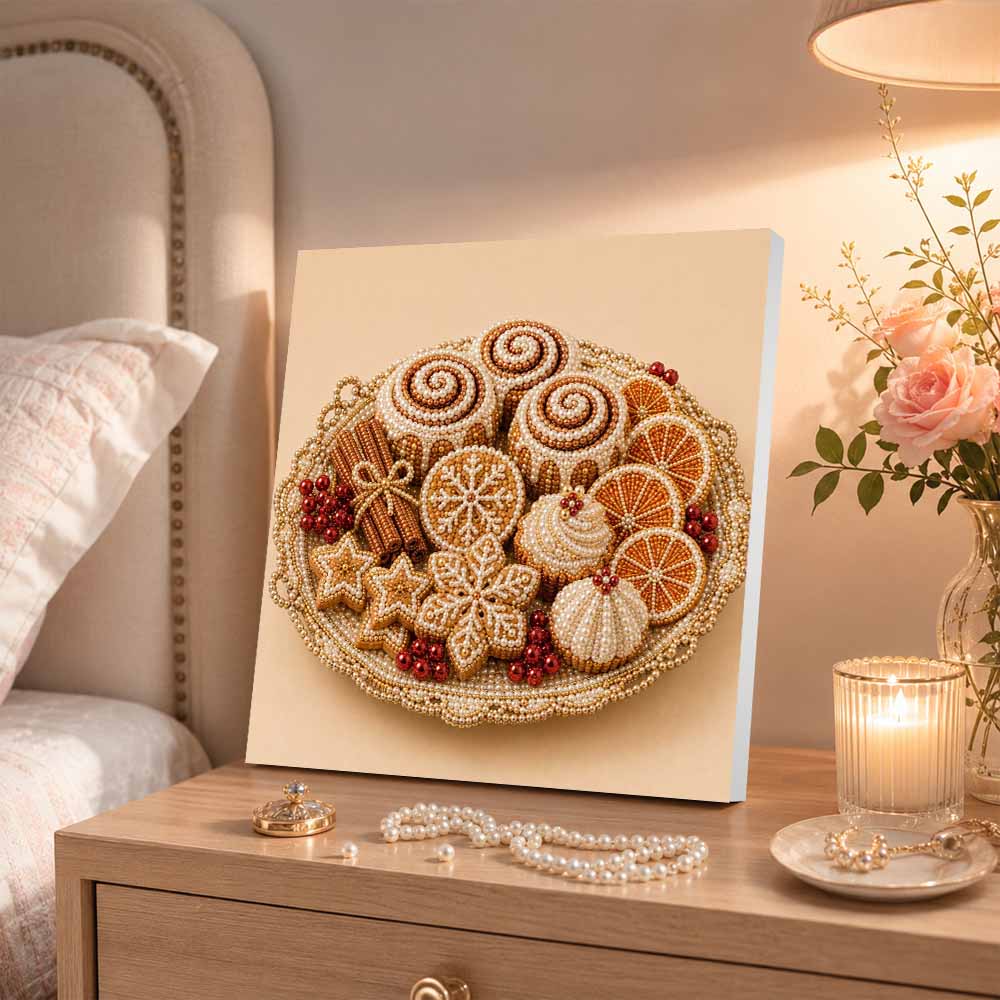 Pearl Painting Christmas Dessert Art Kit DIY Home Decor Painting