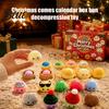 Countdown Gift Box Stress Relief Xmas Advent Dumpling Box Merry Christmas Calendar with Toy Squeeze