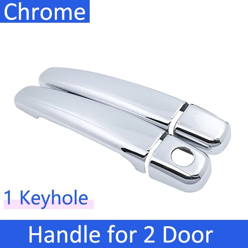 Car Chrome Door Handle Cover Chrome Door Handle Cover for Peugeot 307 CC SW 2001~2011 Key Trim Catch Car Cap Sticker Accessories