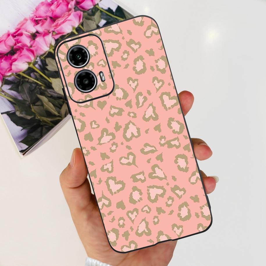 For Motorola Moto G24 Power Case 2024 New Fashion Flower Silicone Soft Back Cover For Moto G24 G34 Phone Case MotoG24 G 24 Coque