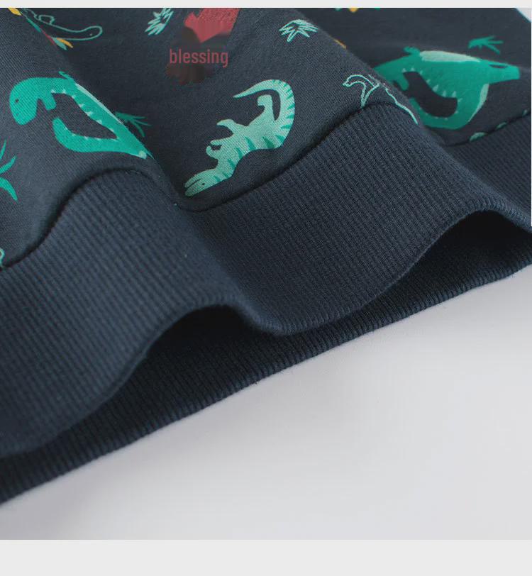 27kids Podzimní/Zimní Dětský Svetr s Kresleným Dinosaurem