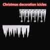 Decorations Simulated Snowflake Christmas Icicles Snowflake Ice Strip Artifical White Snowflake