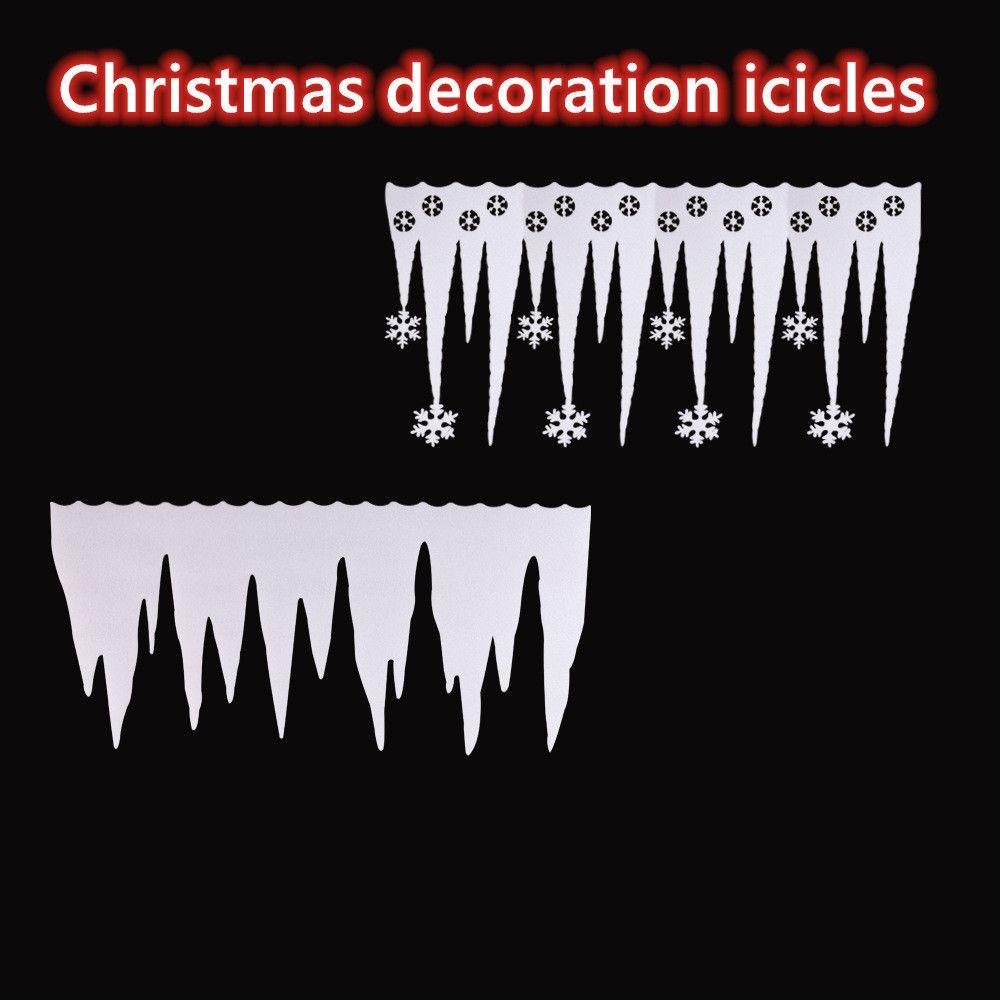 Decorations Simulated Snowflake Snowflake Ice Strip Christmas Icicles Artifical White Snowflake