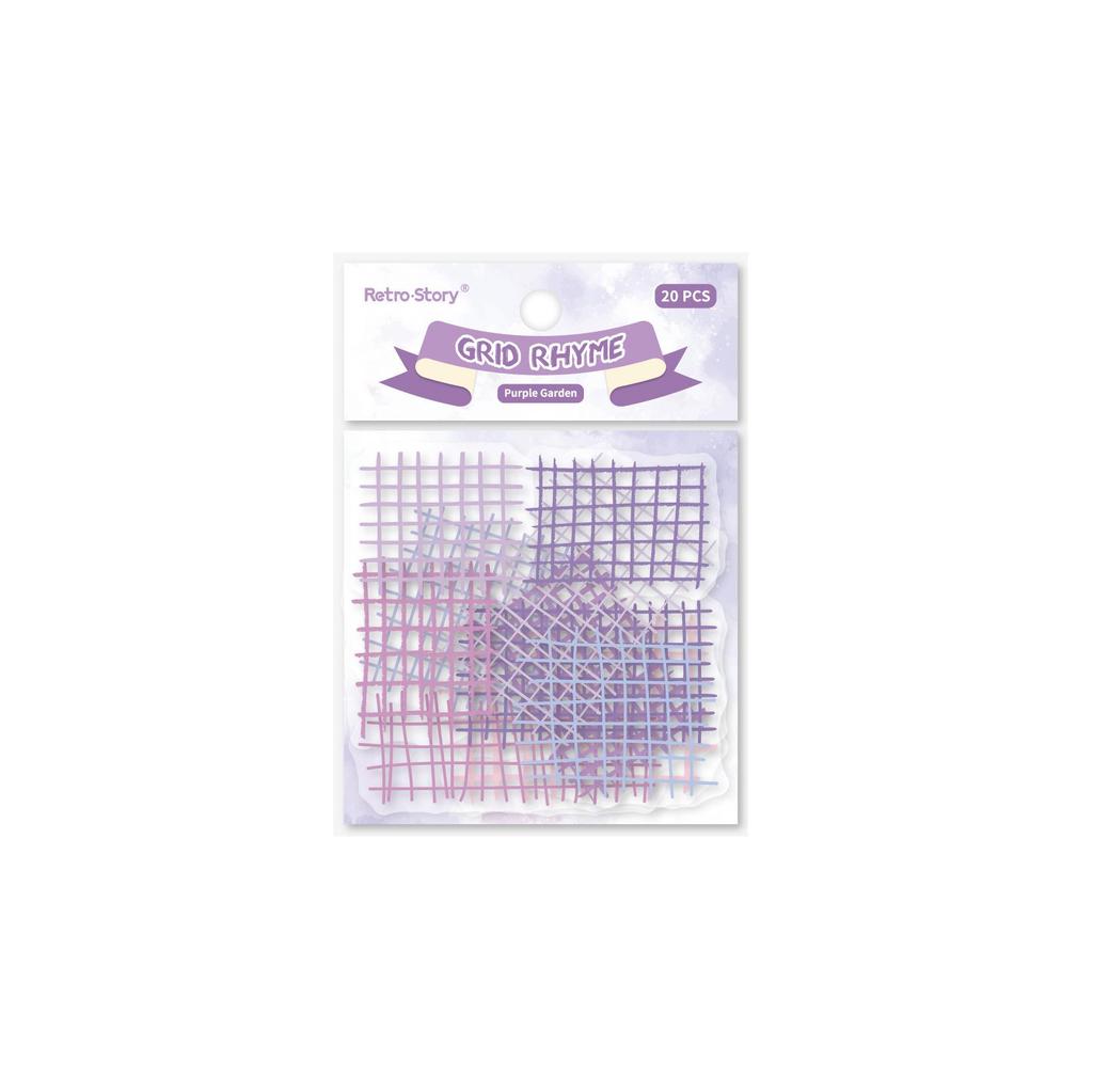 Ge Yun Series Retro Story Sticker Pack, Journal DIY Decoration Material, 6 Styles