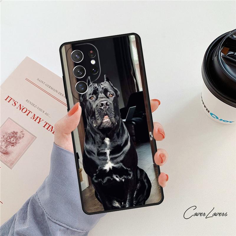 

Italian Cane Corso Mastiff Dogs phone case For Samsung Galaxy S24 S25 S23 S22 Ultra Note 10 20 Plus S20 S21 FE Cover Note10 Pro(Plus)