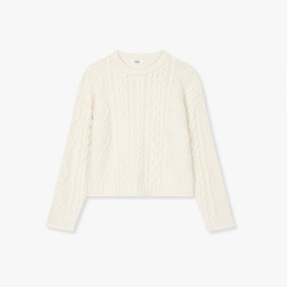 Studio Tomboy Oversized Knit Cable  9105452118ct Braun/OS