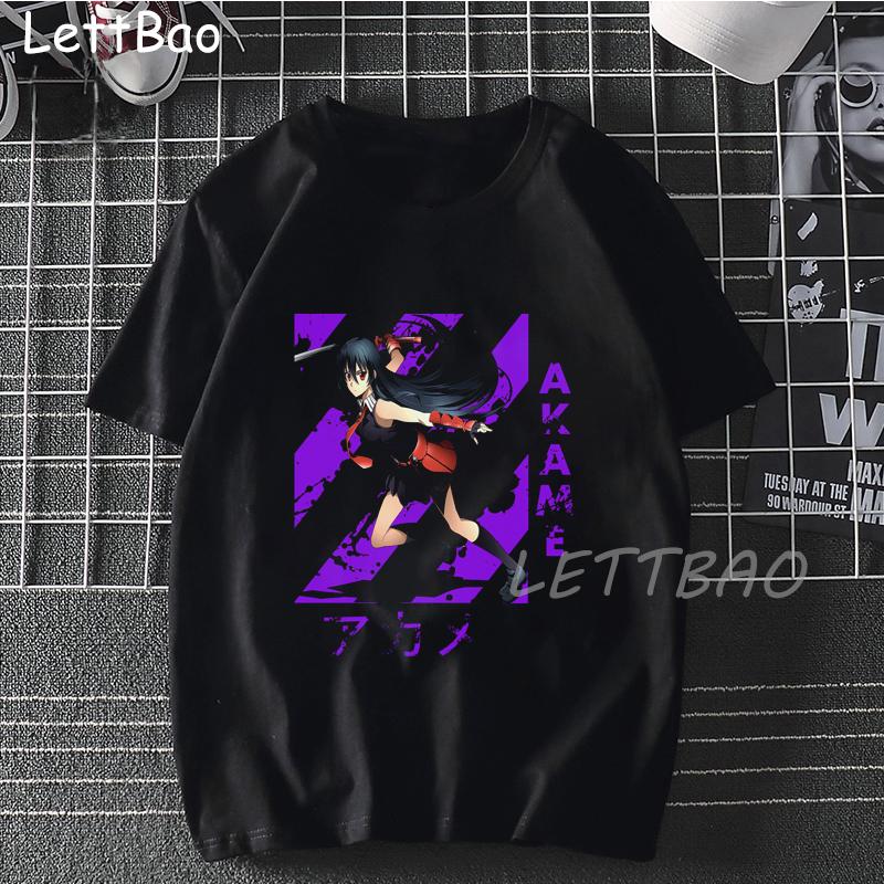 Akame Ga Kill T Shirt Akagame Ga Kill T Shirt Woman Short Sleeve Fashion Tee Shirt