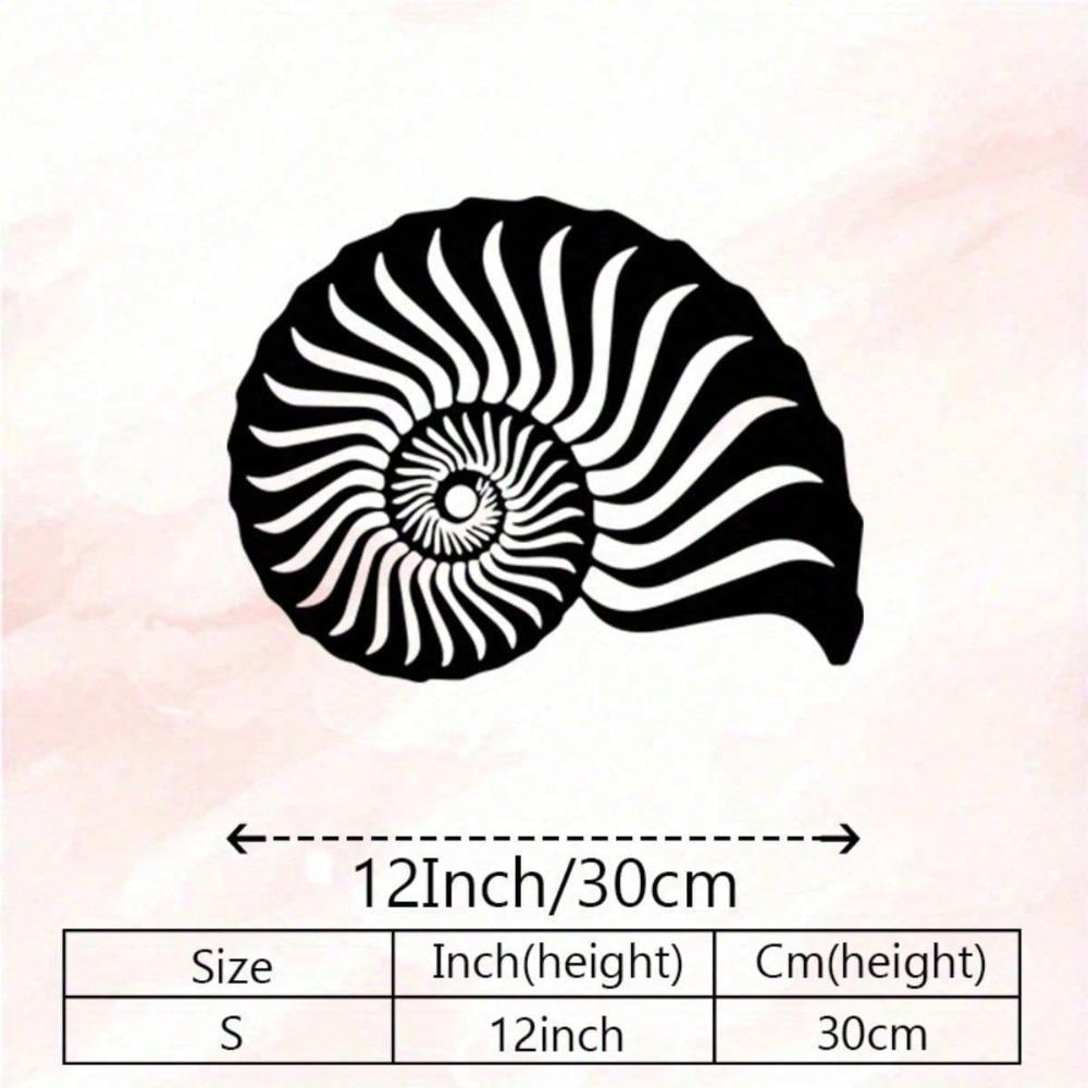 Vintage Iron Conch Shell Wall Art Outdoor Indoor Metal Sculpture For Living Room Bedroom Gift For Ocean Lover