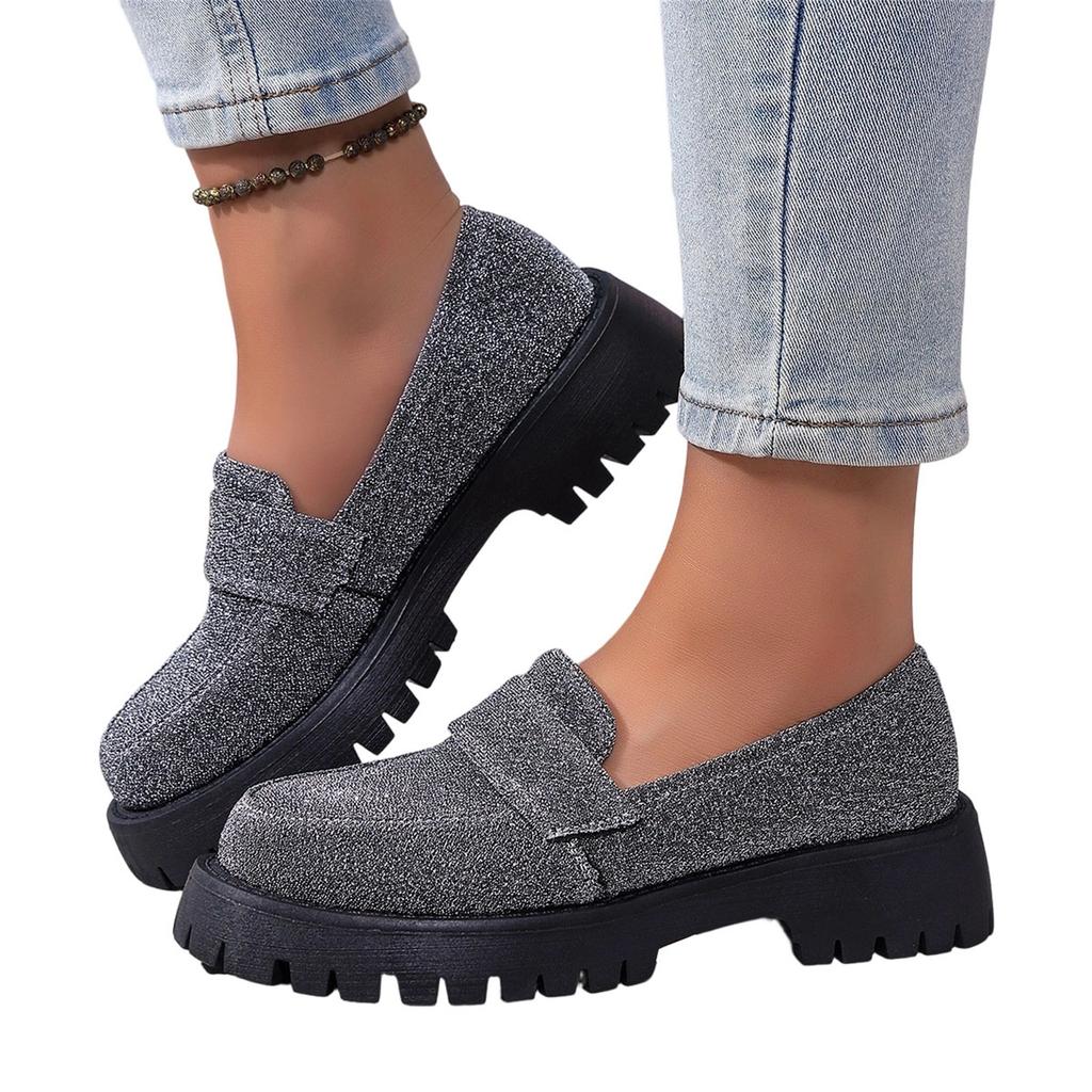 Women's Plus Size Loafers with Subtle - Casual - Shoes for Everyday Wear