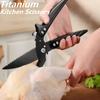 New Model Titanium Coated Kitchen Scissors-Professional Poultry Bone Shears for Chicken Duck Cutting,Multi-Purpose Food Scissors5