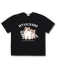 Wibelibellyu Baby Cat Oversized Short Sleeve T-Shirt Black