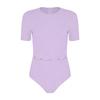 Damen Adaptiver Body Kurzarm Zugang für Ernährungssonde Druckknöpfe Bauchbereich Spezielle Bedürfnisse Jumpsuit
