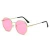 Vintage Metal Full-frame Sunglasses Anti UV Round Frame Shades Eyewear Street Photography Scratch Resistant Women Eyewear Summer