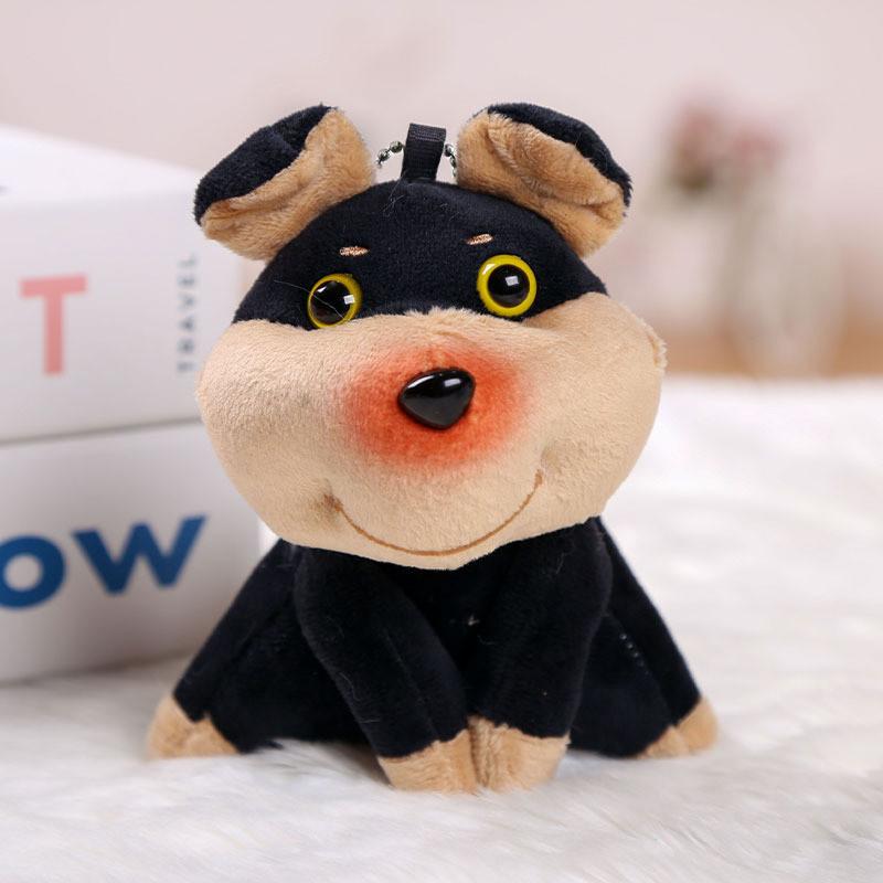 Cuter Dog Honeybee Plush Keychain Pendant With Squat Design For Gift Girls