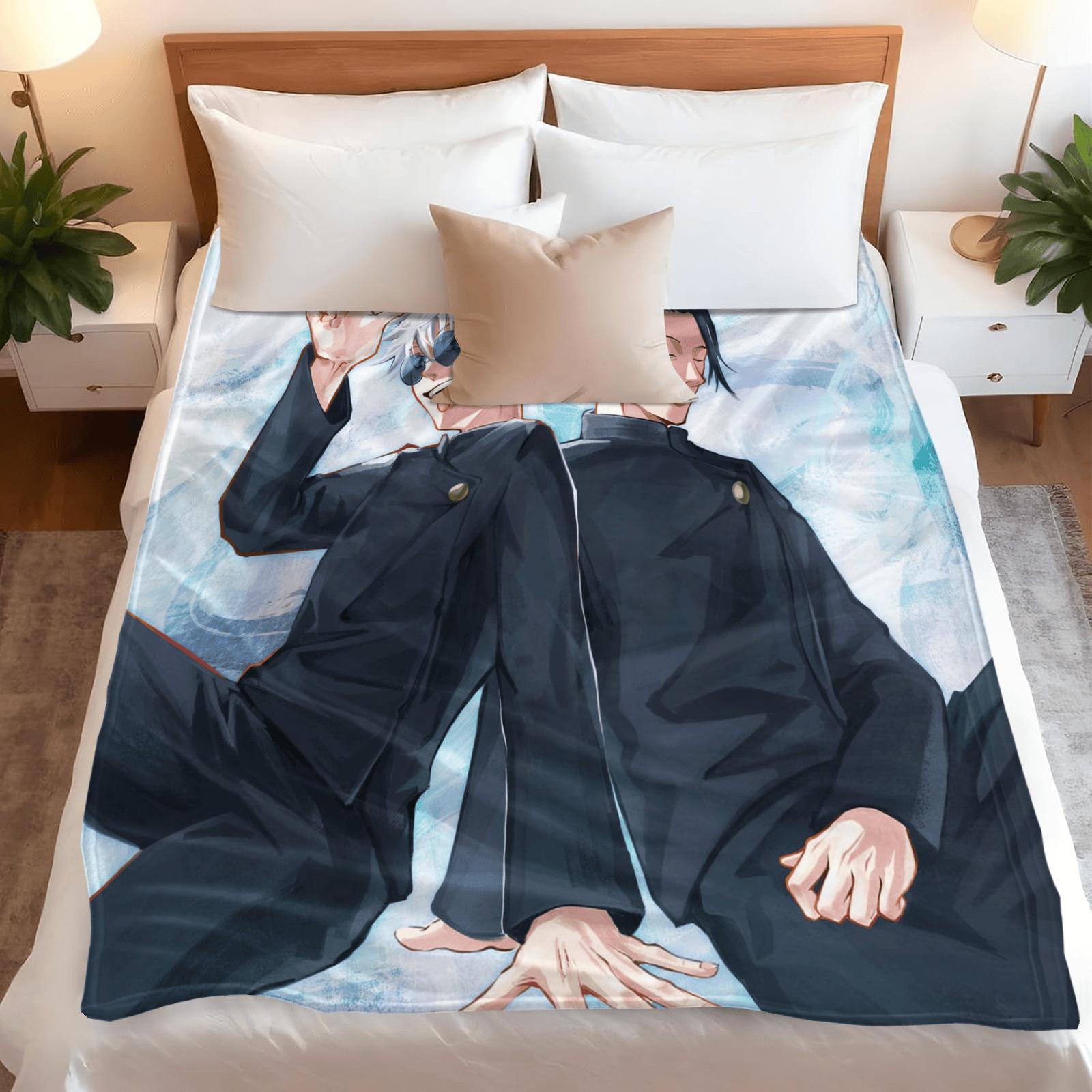 Soft Flannel Thickened Fashion Blanket - Anime Themed Printed Lounge Fashion Blanket for Adults/Kids 75x90cm