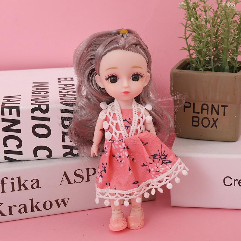 17cm Small Size Princess Dress Up Barbie Mini Playhouse Toy