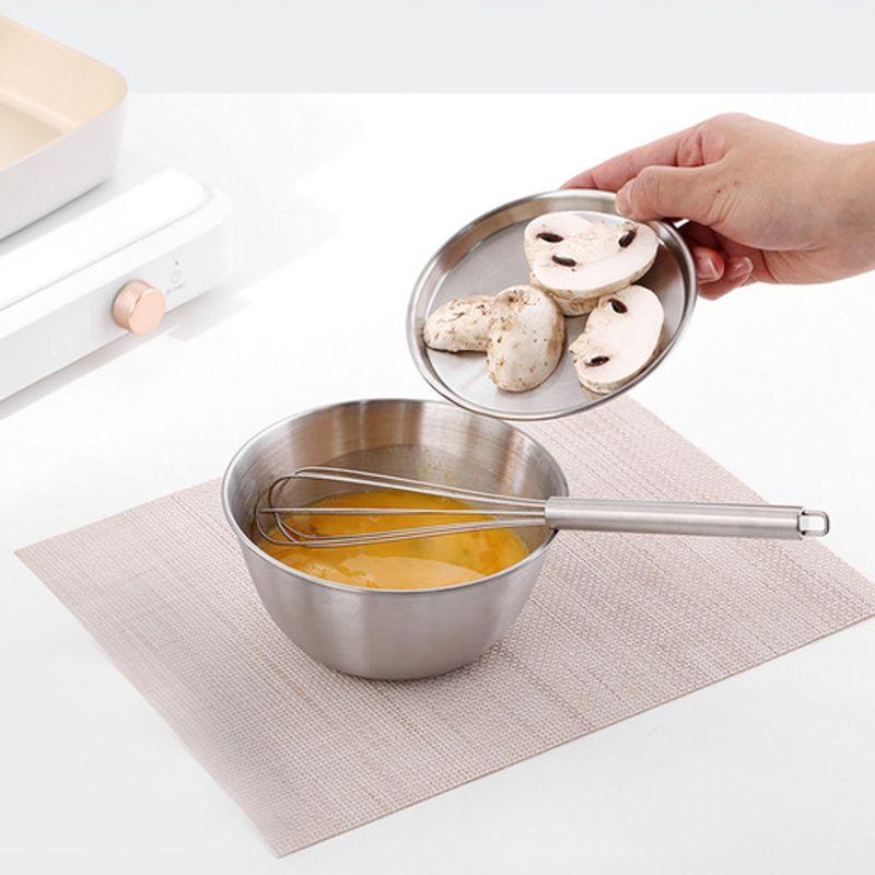 Reborn. J New Mini 304 Measuring Bowl & Tray Cover Set (Large/600ml)