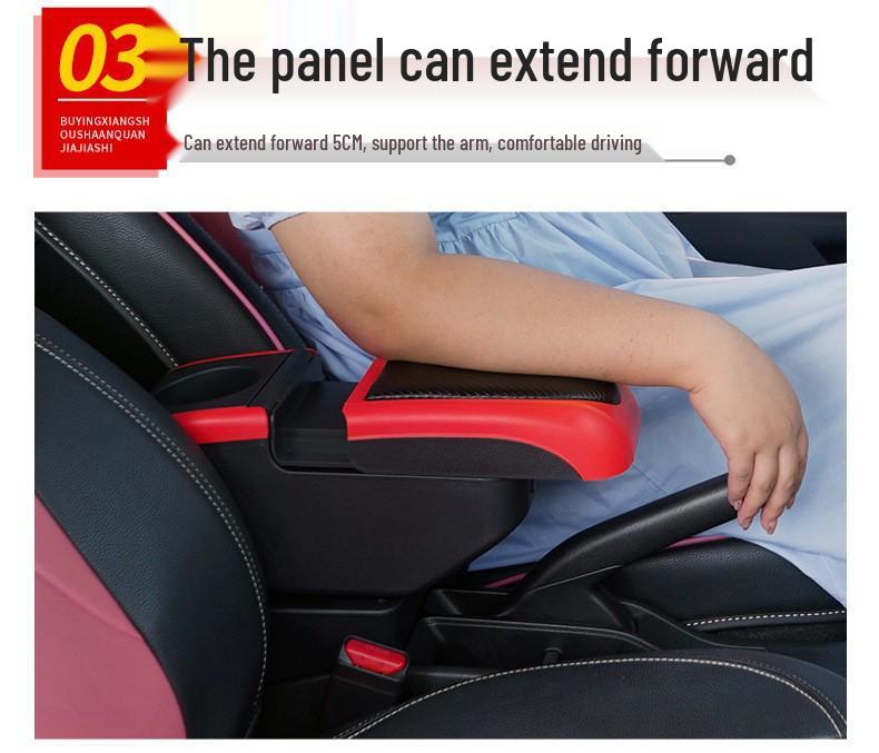 No-Drill Center Armrest for 2019 Ford KA (South America Model)